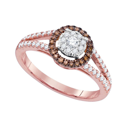 3-8CTW-Diamond BROWN  RING