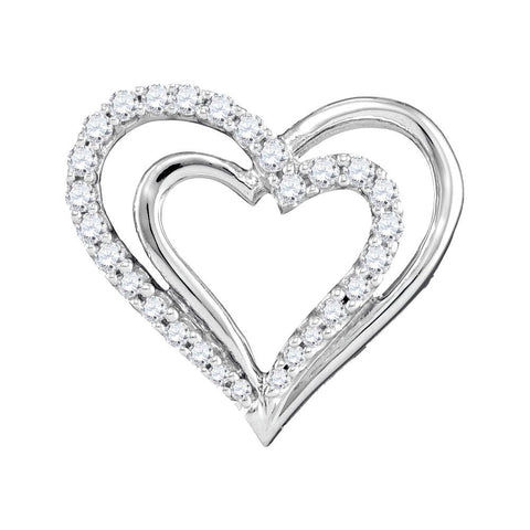 1-4CTW-Diamond HEART PENDANT