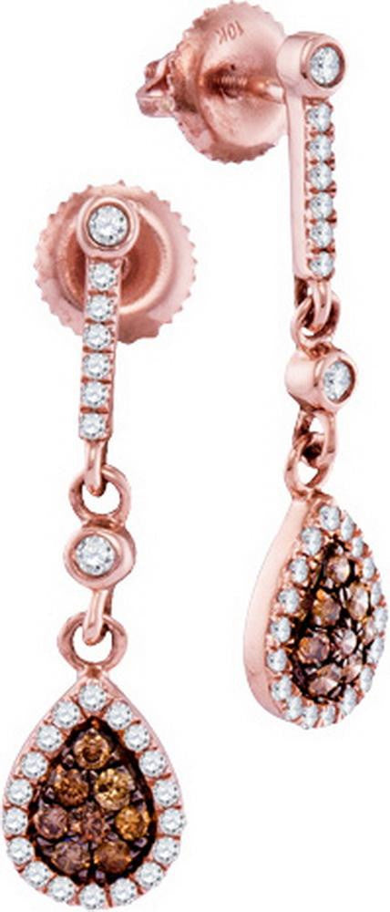 1-2CTW-Diamond FASHION BROWN EARRING