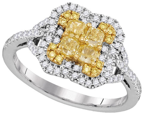 1 CTW-Diamond FASHION YELLOW RING