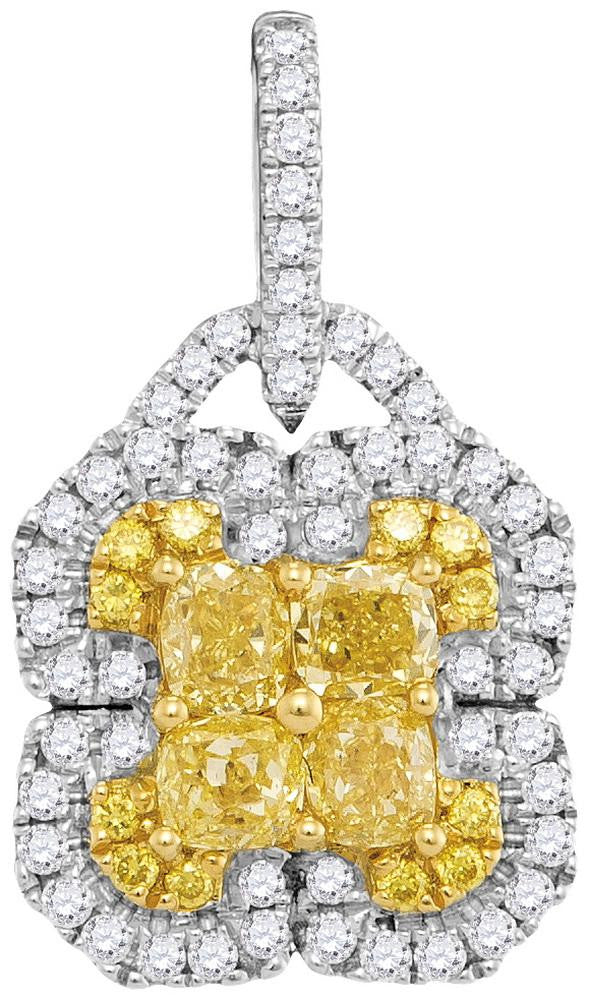 1 CTW-Diamond FASHION YELLOW PENDANT