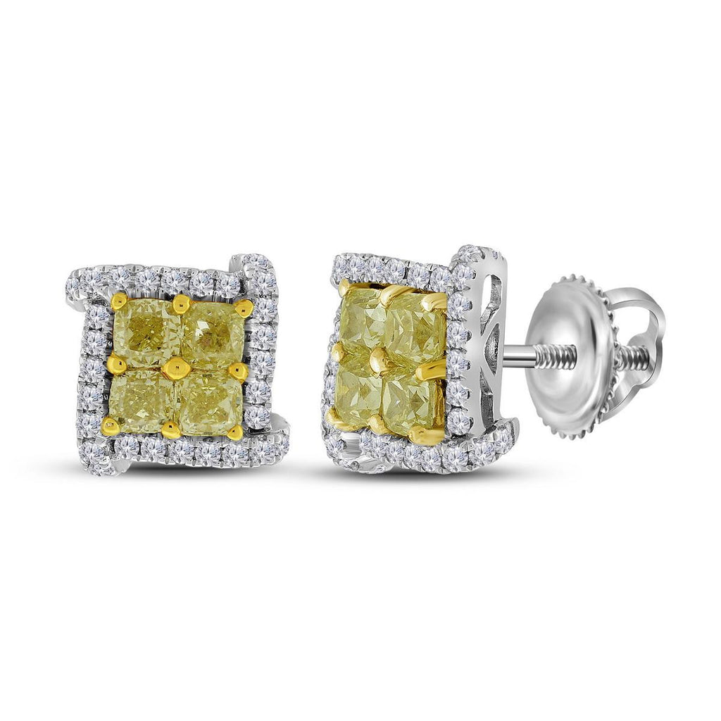 1 1-2CTW-Diamond FASHION YELLOW EARRING