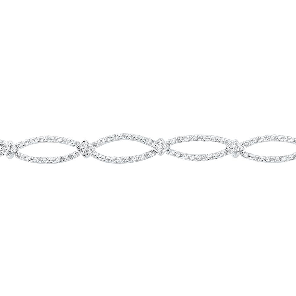 1  1-2CTW-Diamond FASHION BRACELET