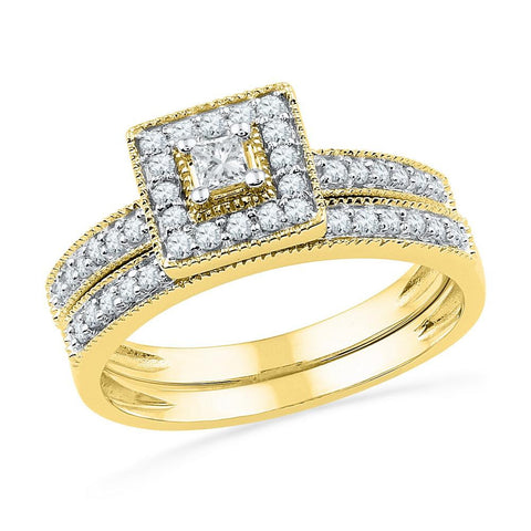 1-2CTW-Diamond BRIDAL SET