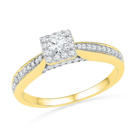 1-2CTW-Diamond 1-5CT-CRD BRIDAL RING