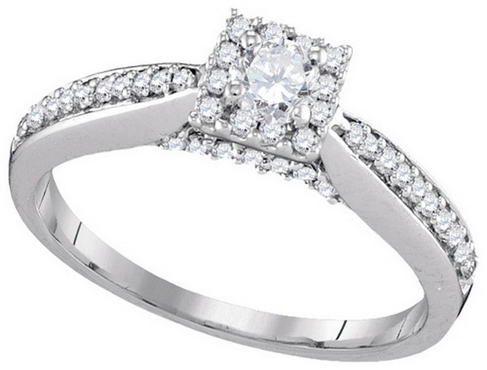 1-2CTW-Diamond 1-5CT-CRD BRIDAL RING