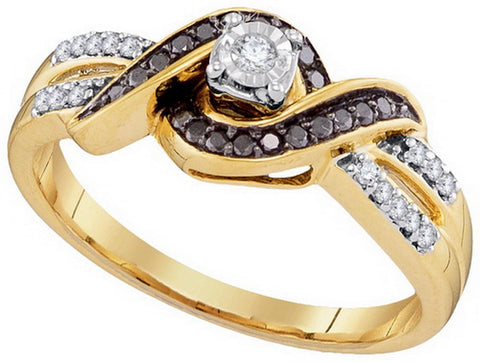 1-5CTW-Diamond BLACK  RING