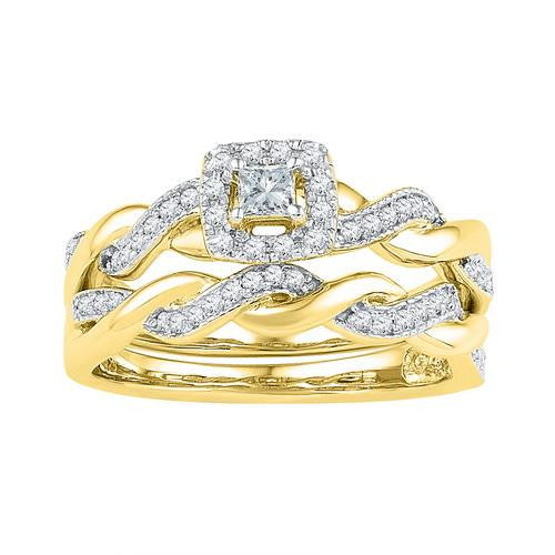 10K Yellow-gold 0.33CTW-Diamond FASHION RING