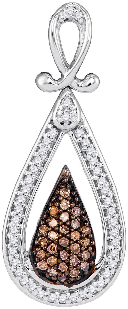 1-4CTW-Diamond FASHION BROWN PENDANT