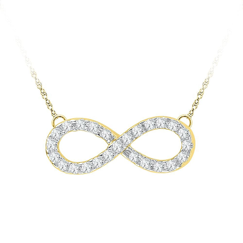 1-5CTW-Diamond INFINITY NECKLACE