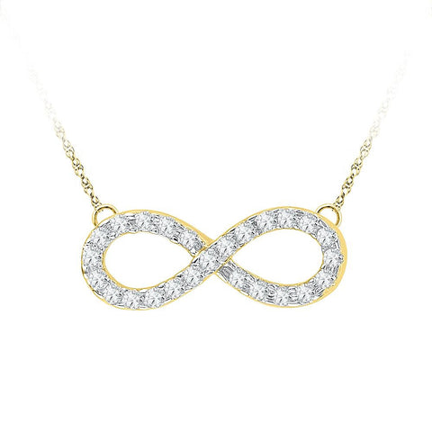 1-5CTW-Diamond INFINITY NECKLACE