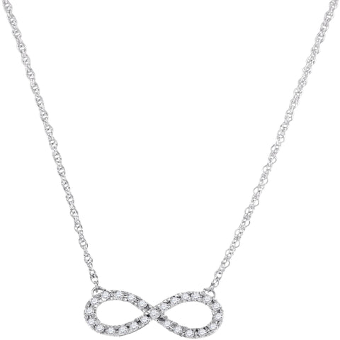 1-5CTW-Diamond INFINITY NECKLACE