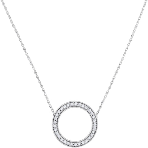 1-2CTW-Diamond CIRCLE NECKLACE