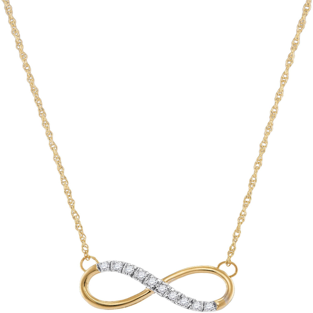 1-10CTW-Diamond INFINITY NECKLACE