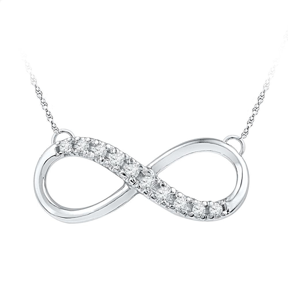 1-10CTW-Diamond INFINITY NECKLACE