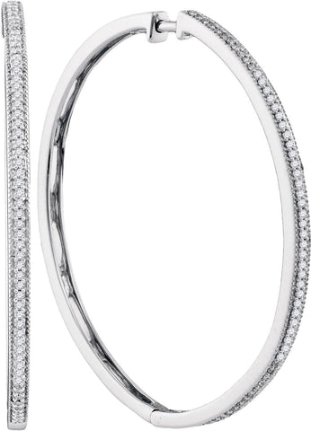 1-3CTW-Diamond FASHION HOOPS