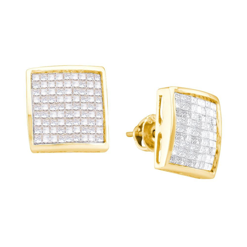 2 CTW-Diamond INVISIBLE EARRING