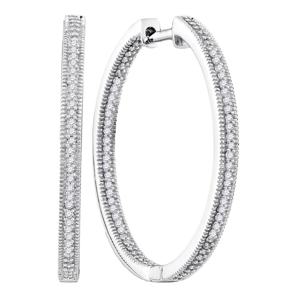 1-2CTW-Diamond FASHION HOOPS