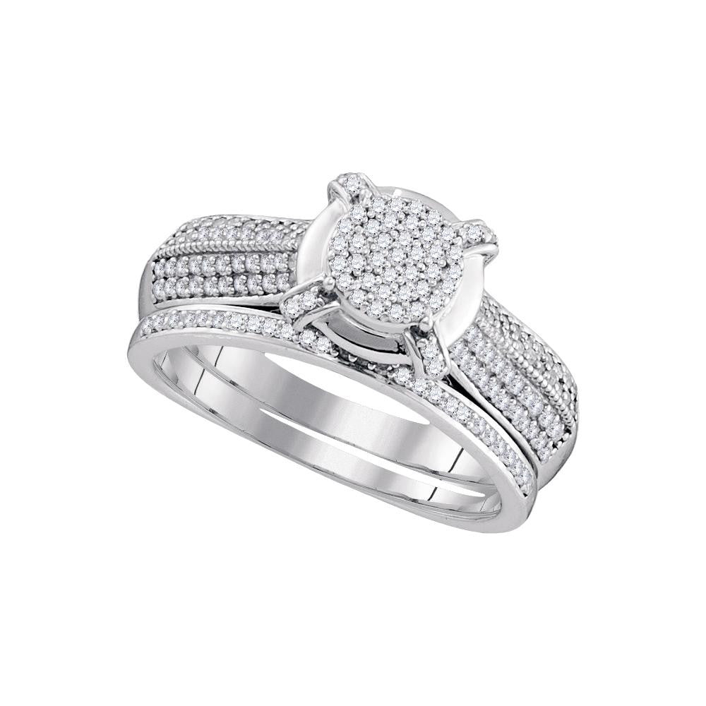 1-2CTW-Diamond MICRO-PAVE BRIDAL RING