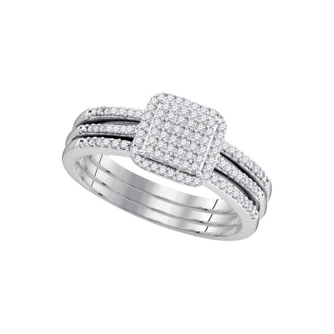 1-3CTW-Diamond MICRO-PAVE BRIDAL SET