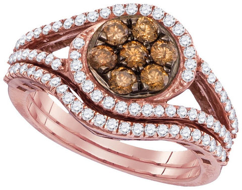 1CTW-Diamond FASHION BROWN RING