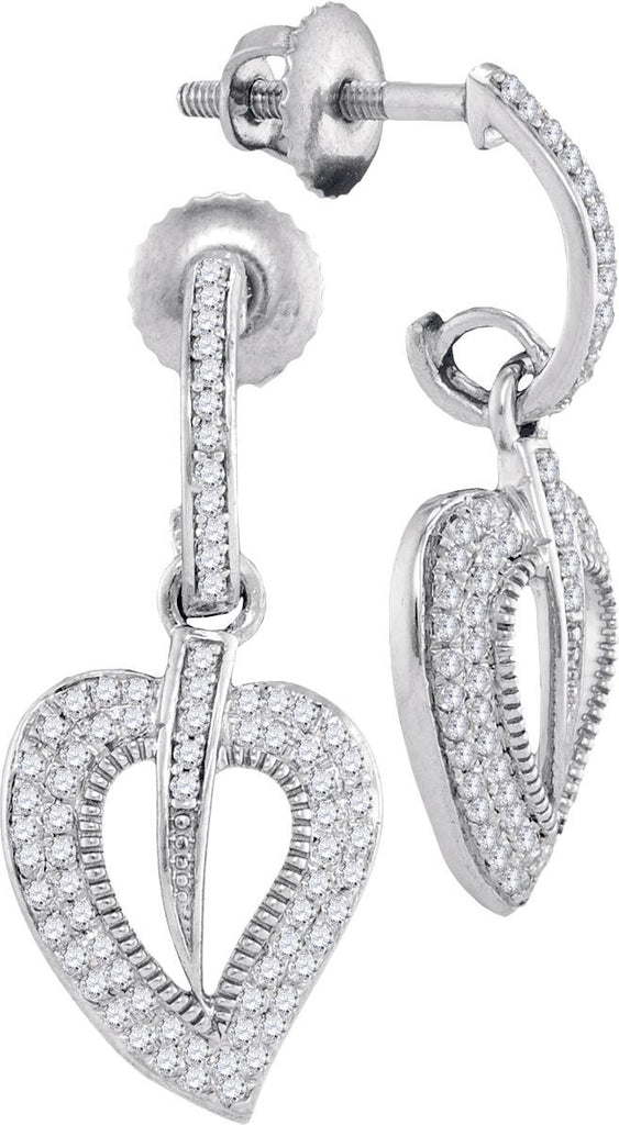 3-8CTW-Diamond MICRO-PAVE EARRINGS