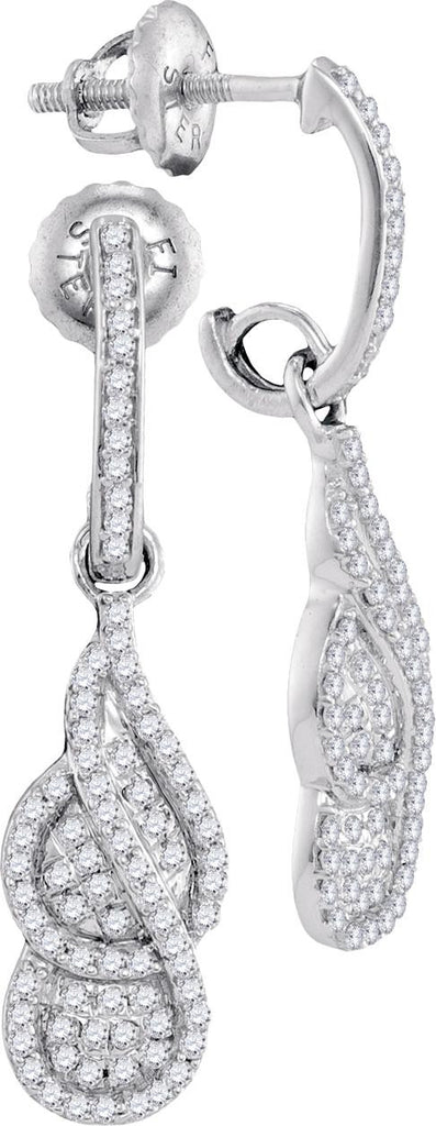 3-8CTW-Diamond MICRO-PAVE EARRINGS