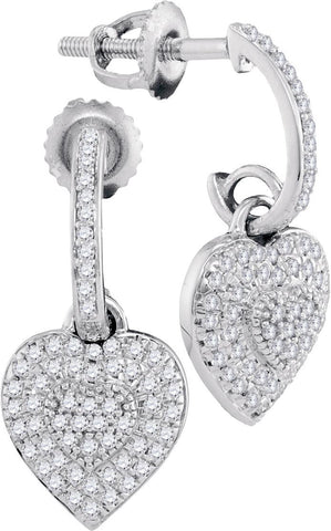 1-3CTW-Diamond MICRO-PAVE EARRINGS