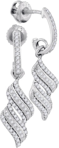 1-3CTW-Diamond MICRO-PAVE EARRINGS