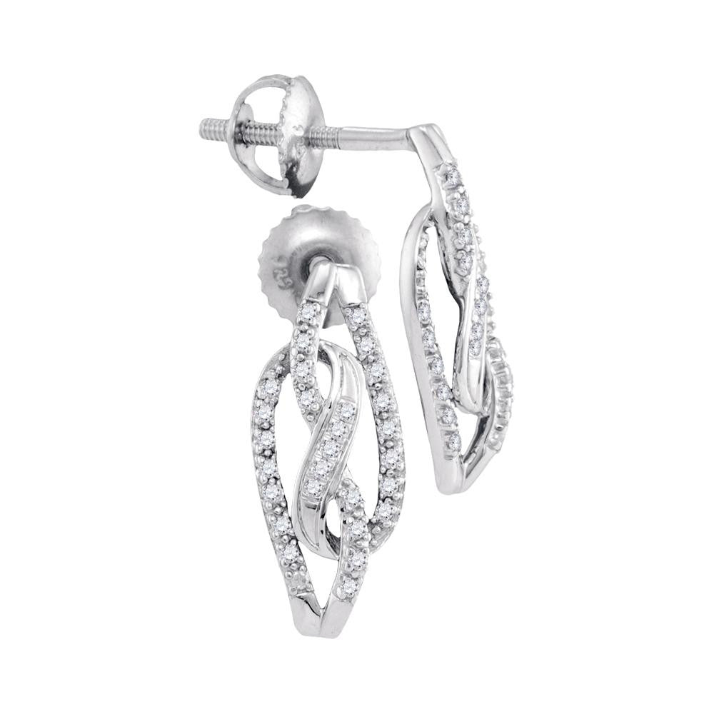 1-6CTW-Diamond MICRO-PAVE EARRINGS