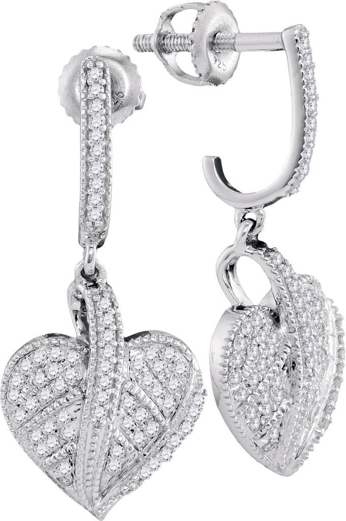 1-3CTW-Diamond MICRO-PAVE EARRINGS