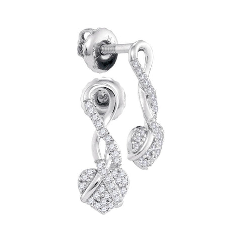 1-6CTW-Diamond MICRO-PAVE EARRINGS