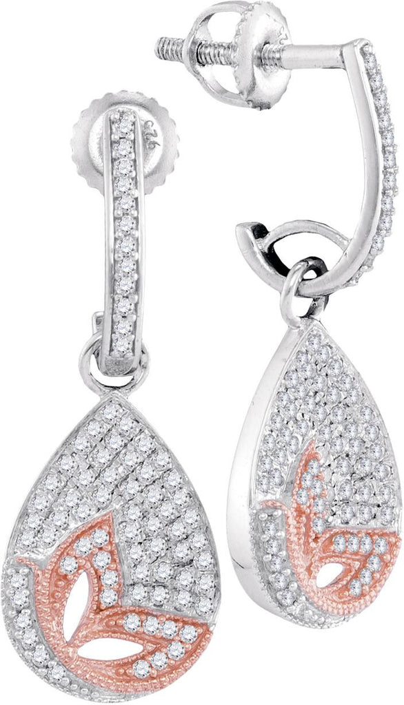 3-8CTW-Diamond MICRO-PAVE EARRINGS