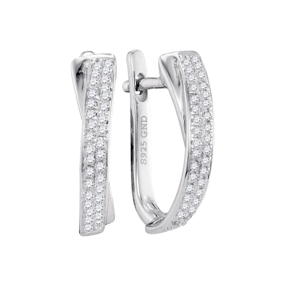 1-6CTW-Diamond MICRO-PAVE HOOPS