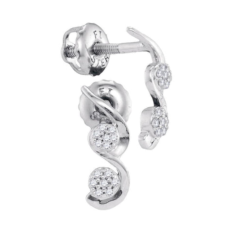 1-12CTW-Diamond MICRO-PAVE EARRINGS