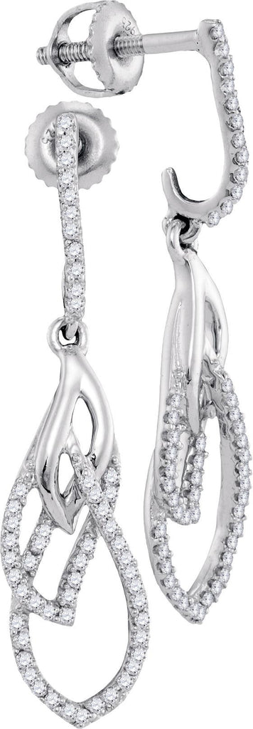 1-4CTW-Diamond MICRO-PAVE EARRINGS