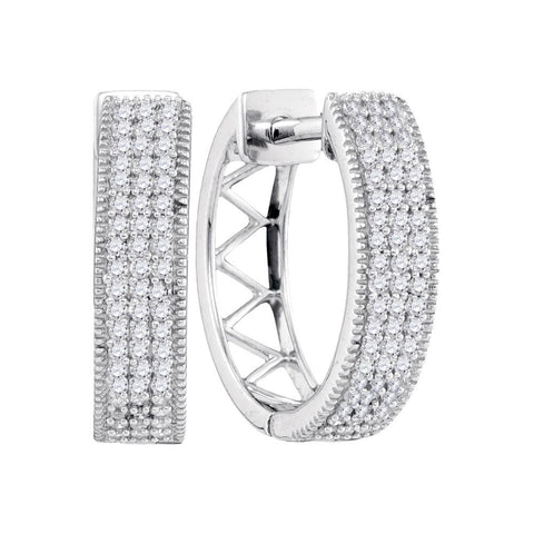 1-3CTW-Diamond MICRO-PAVE EARRINGS