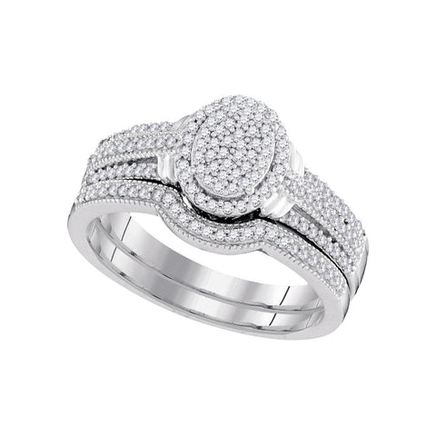 3-8CTW-Diamond MICRO-PAVE BRIDAL SET