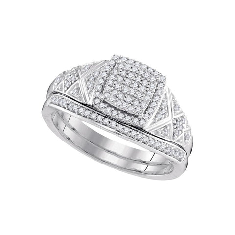 1-3CTW-Diamond MICRO-PAVE BRIDAL SET