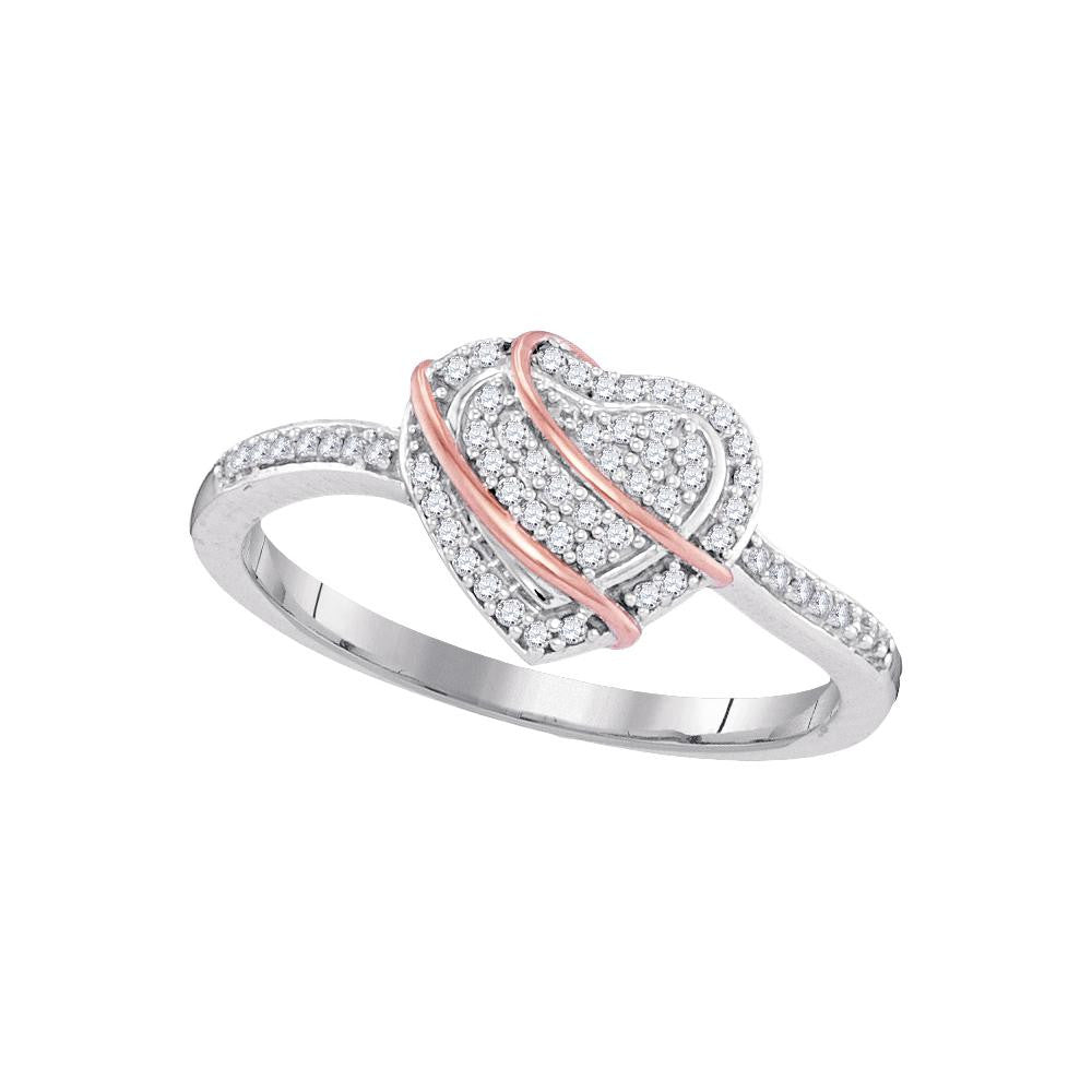 1-6CTW-Diamond MICRO-PAVE HEART RING