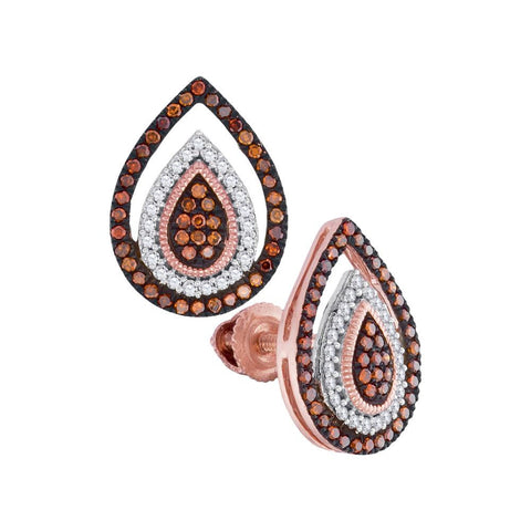 1-3CTW-Diamond RED MIRCO-PAVE EARRINGS