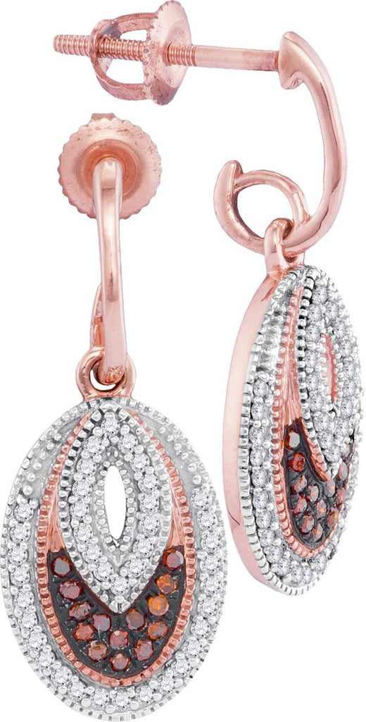 1-3CTW-Diamond RED MIRCO-PAVE EARRINGS