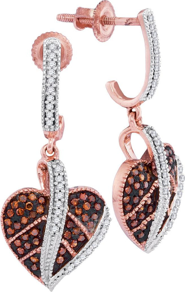 1-3CTW-Diamond RED MIRCO-PAVE EARRINGS