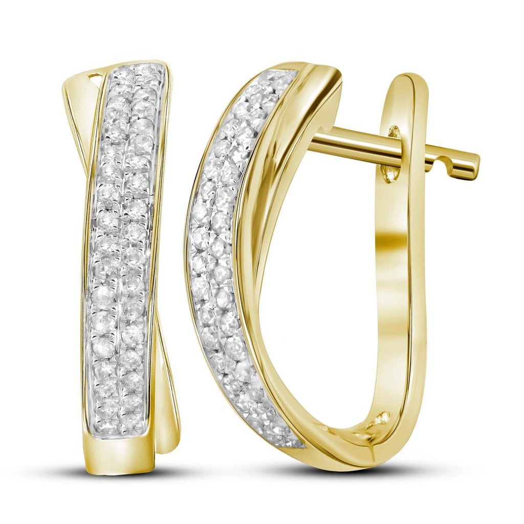 1-6CTW-Diamond MICRO-PAVE HOOPS