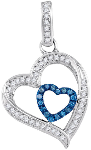 1-6CTW-Diamond HEART PENDANT