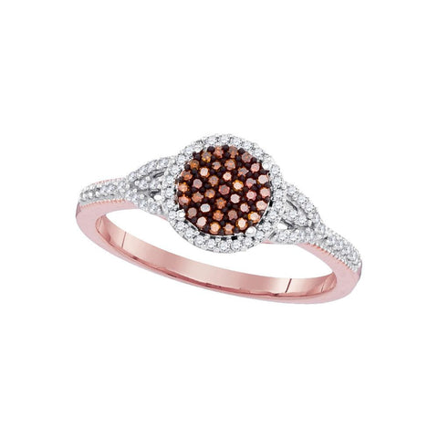 1-4CTW-Diamond RED MICRO-PAVE RING