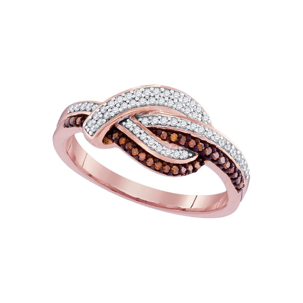 1-4CTW-Diamond RED MICRO-PAVE RING