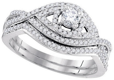 1-2CTW-Diamond 1-6CT-CRD BRIDAL SET