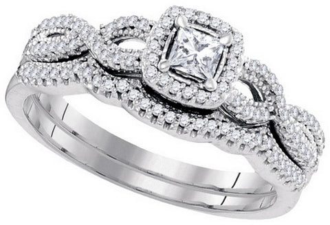 3-8CTW-Diamond 1-6CT-CPR BRIDAL SET