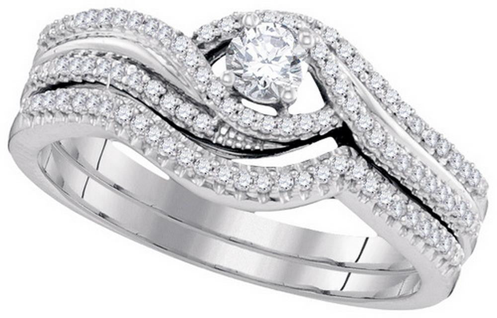 3-8CTW-Diamond 1-6CT-CRD BRIDAL SET